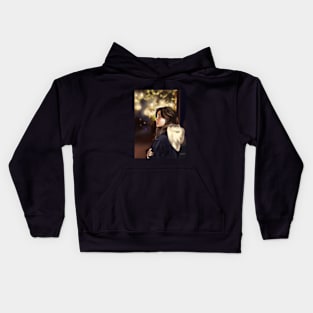 Girl under the light Kids Hoodie